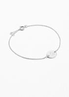 Other Stories Engraved Charm Bracelet - Silver