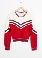 Other Stories Stripe Jacquard Sweater - White