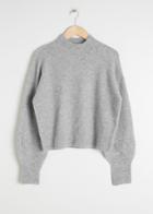 Other Stories Mock Neck Sweater - Grey