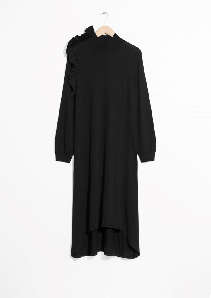 Other Stories Frill Shoulder Dress