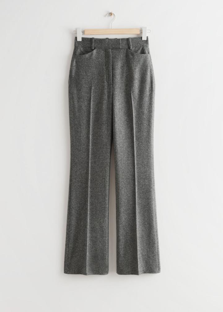 Other Stories High Waist Wool Trousers - Black