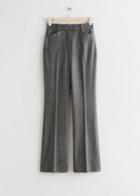 Other Stories High Waist Wool Trousers - Black
