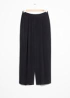 Other Stories Wide Leg Trousers - Black