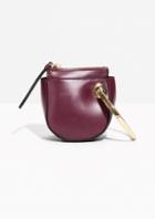 Other Stories Leather Saddle Clutch