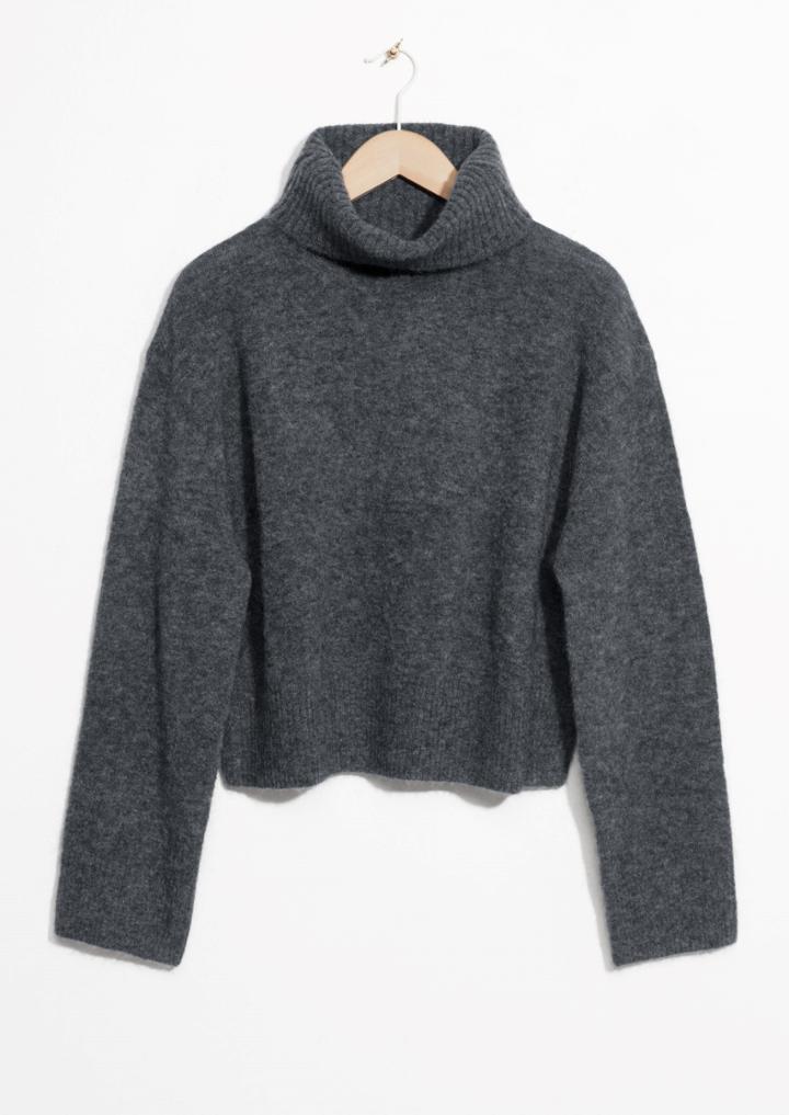 Other Stories Mohair And Wool Blend Turtleneck Sweater
