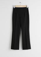 Other Stories Tailored Kick Flare Trousers - Black