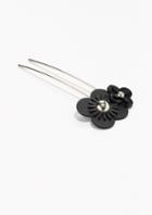 Other Stories Flower Leather Hairpin