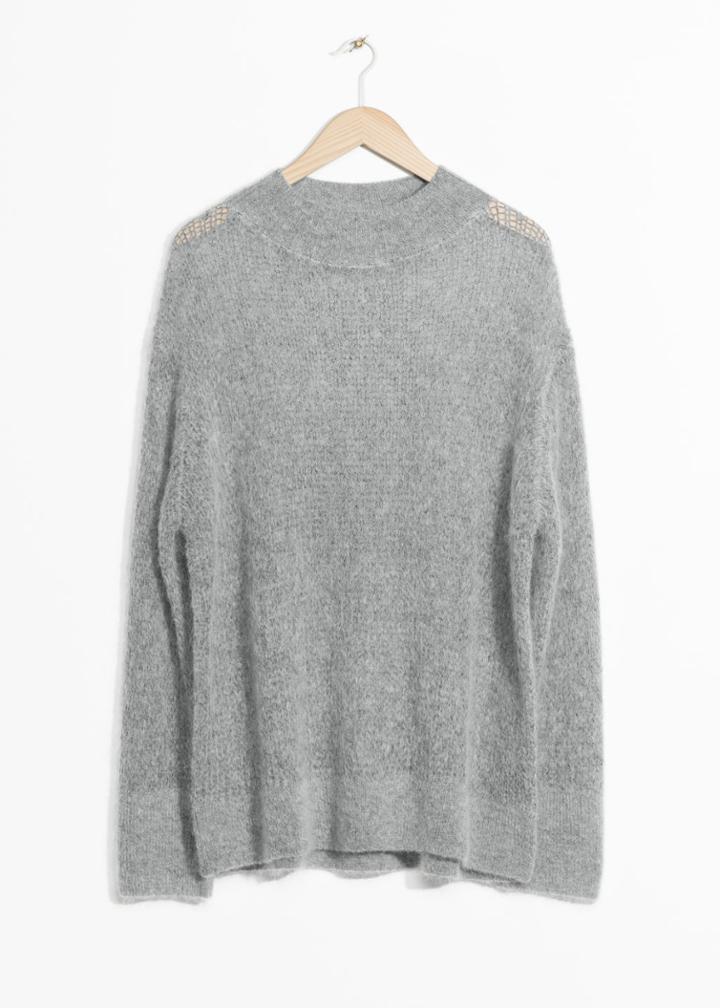 Other Stories Wool Blend Jumper - Grey