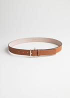 Other Stories Leather Belt - Beige