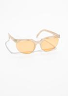 Other Stories Cut Out Frame Sunglasses - Beige