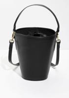 Other Stories Dual Handle Leather Bucket Bag