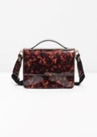 Other Stories Patent Leather Tortoise Shell Mini Bag