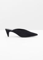 Other Stories Pointed Mule Pumps - Black