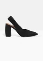 Other Stories Suede Slingback Pumps