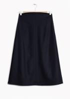 Other Stories High Rise Wool Midi Skirt