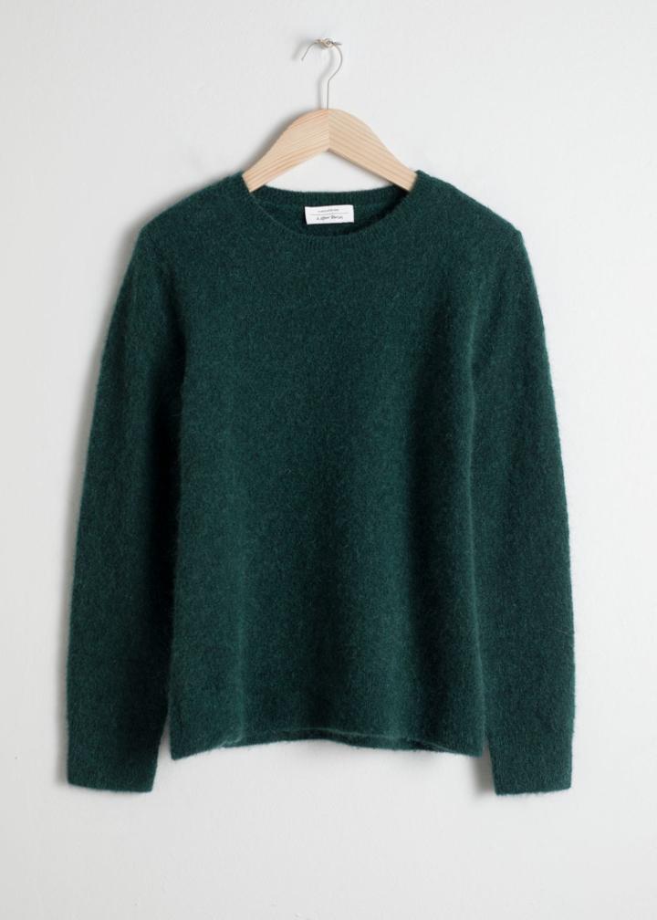 Other Stories Wool Blend Knit Sweater - Green