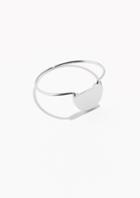 Other Stories Semicircle Silver Bangle