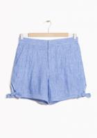 Other Stories Tie Detail Linen Shorts