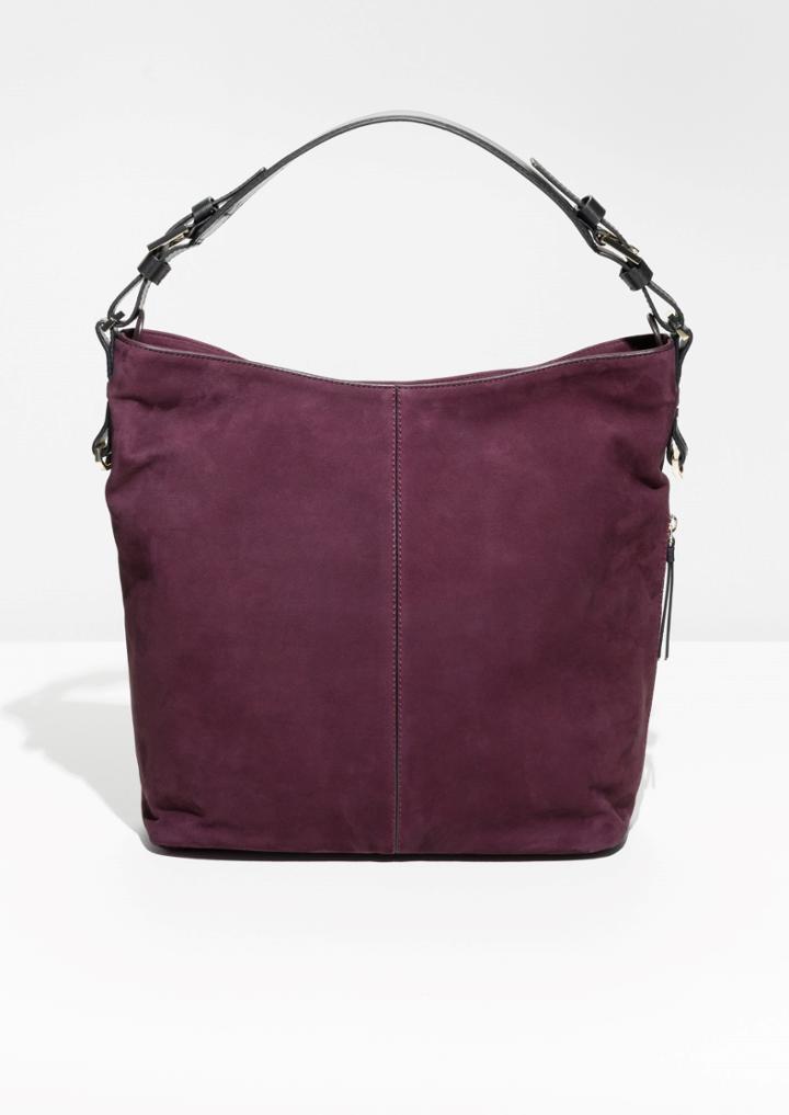 Other Stories Suede Hobo Bag