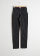 Other Stories Straight Slim Jeans - Grey