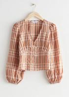 Other Stories V-cut Blouse - Orange