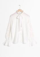 Other Stories Tie Detail Blouse - White