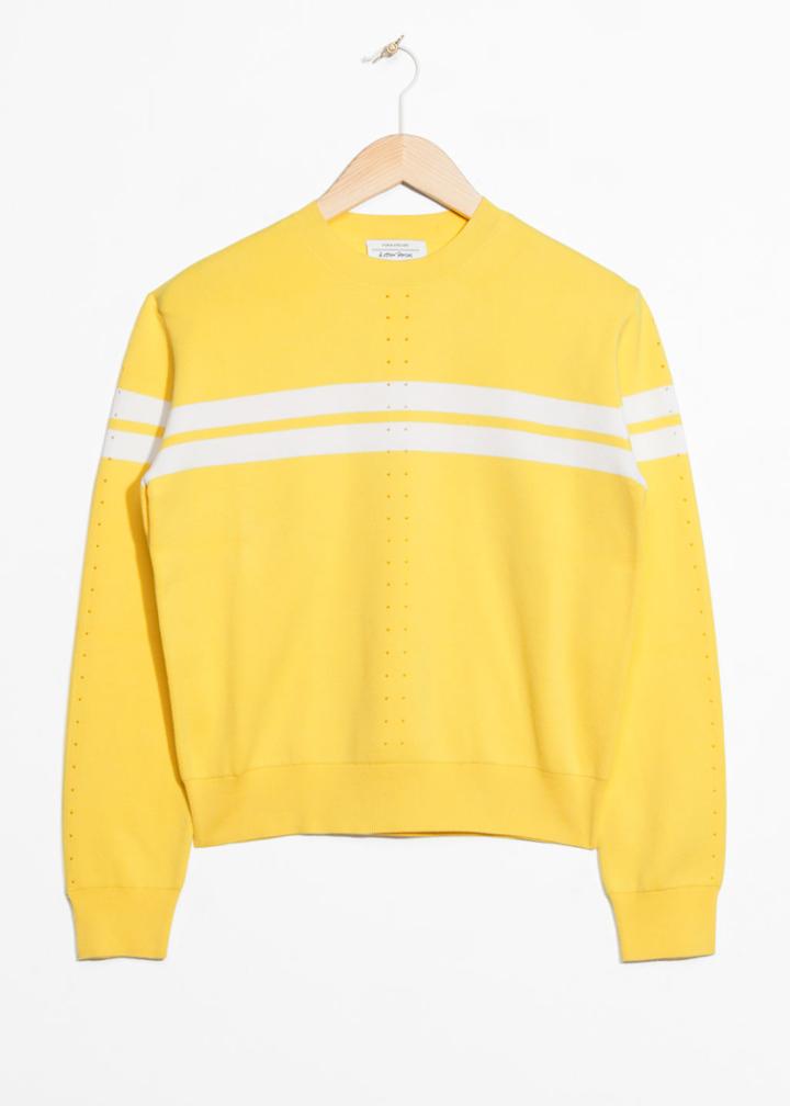 Other Stories Duo Stripe Pullover - Yellow