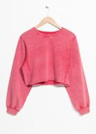 Other Stories Crop Sweater - Red