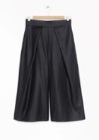 Other Stories Wool Pinstripe Culottes