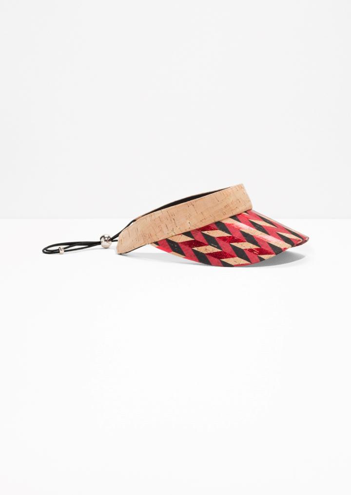 Other Stories Chevron Cork Visor