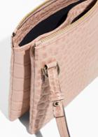 Other Stories Reptile Embossed Bag - Pink