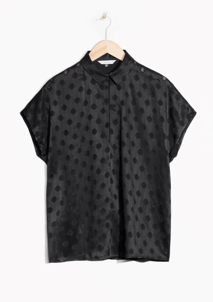 Other Stories Glossy Dots Top