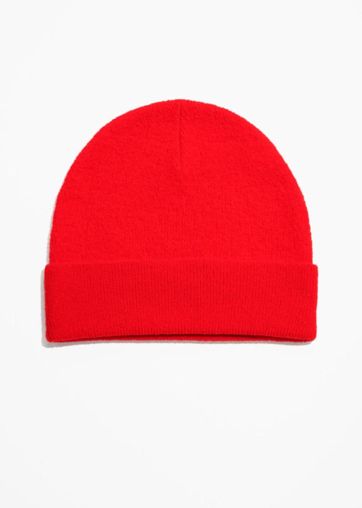 Other Stories Wool Beanie - Red