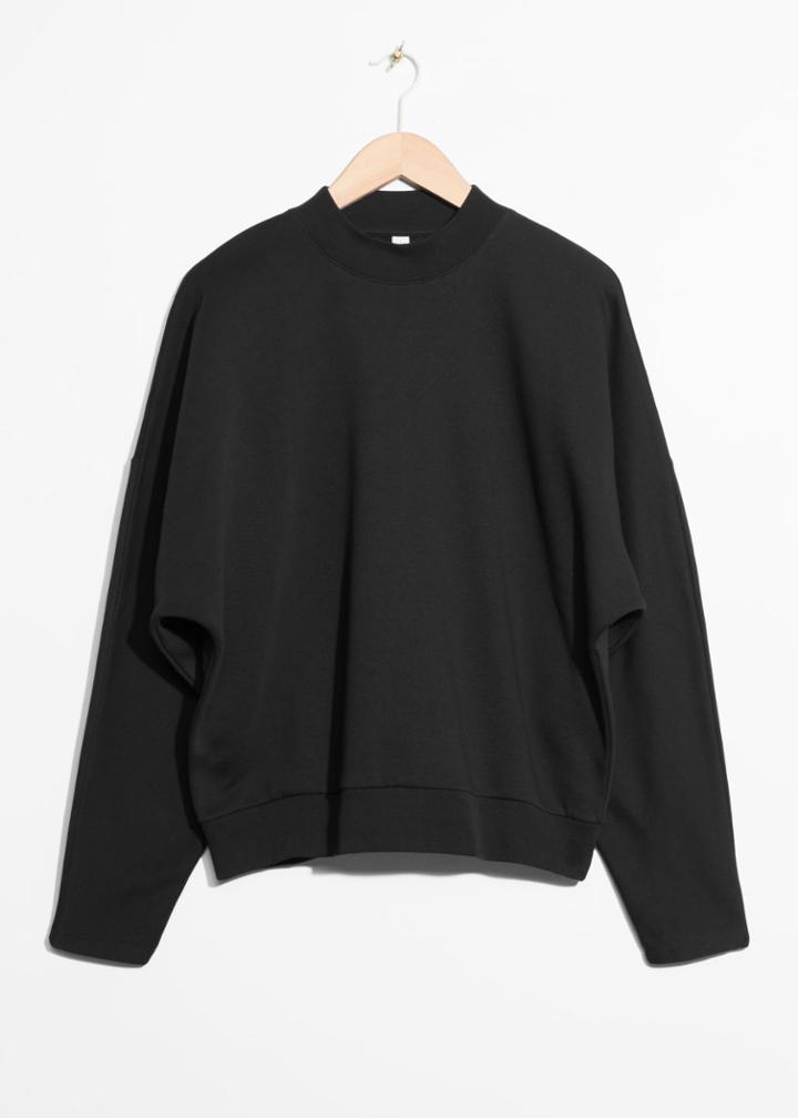 Other Stories Oversized Sleeve Sweater - Black