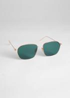 Other Stories Angular Aviator Sunglasses - Gold