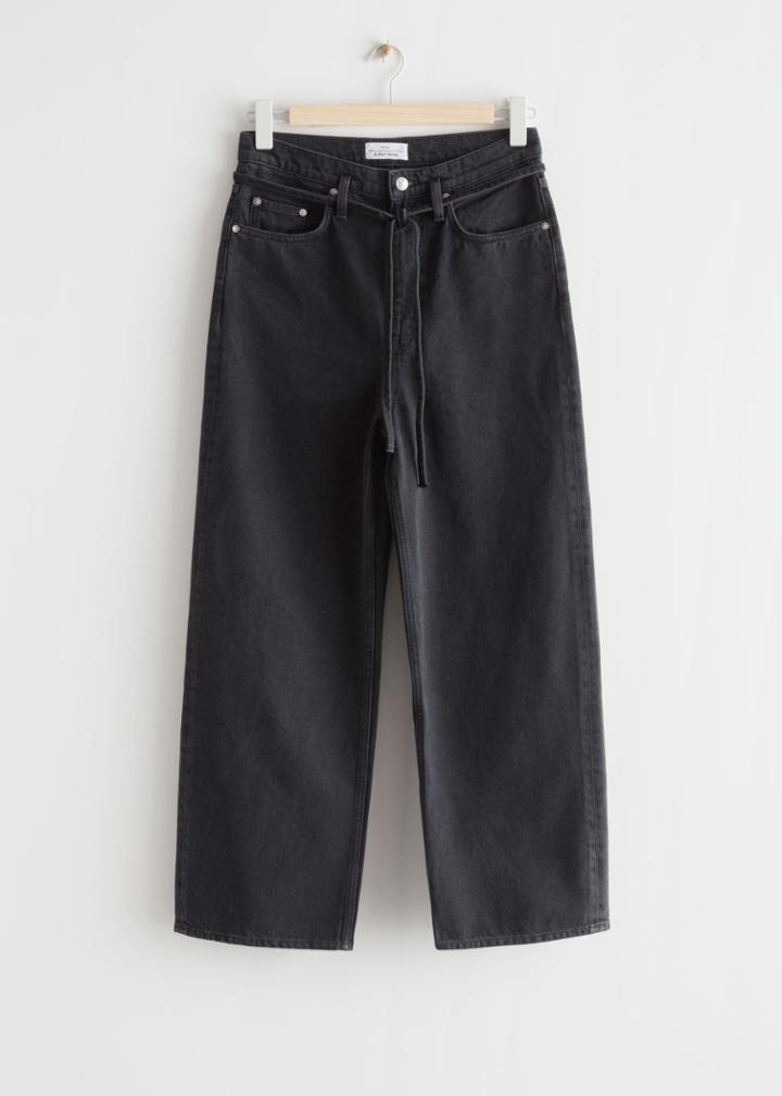 Other Stories Wonder Cut Jeans - Black