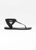 Other Stories T-strap Leather Sandals