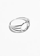 Other Stories Triple Band Circle Ring - Silver
