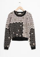 Other Stories Graphic Jacquard Sweater - Orange
