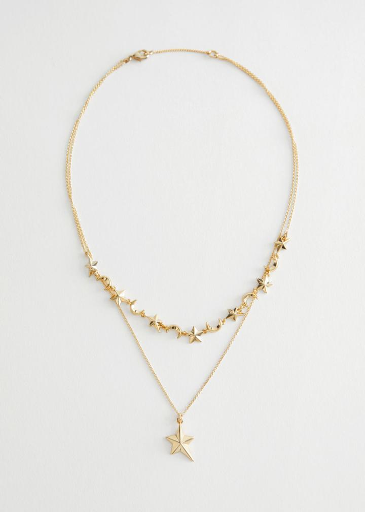 Other Stories Starry Sky Layered Necklace - Gold