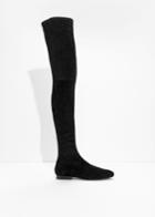 Other Stories Over The Knee Stay-up Boots - Black