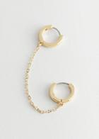 Other Stories Double Hoop Chain Earrings - Gold