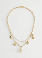 Other Stories Lucky Charm Necklace - Gold