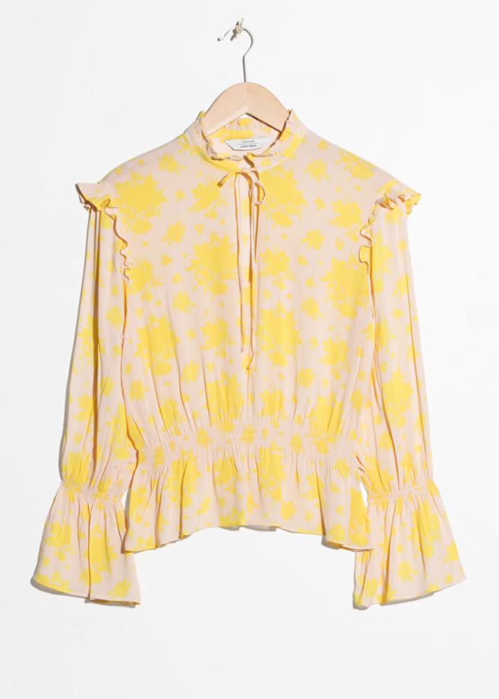 Other Stories Bell Sleeve Blouse - Beige
