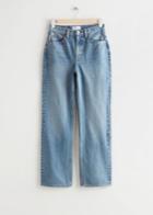 Other Stories Straight Full Length Jeans - Blue