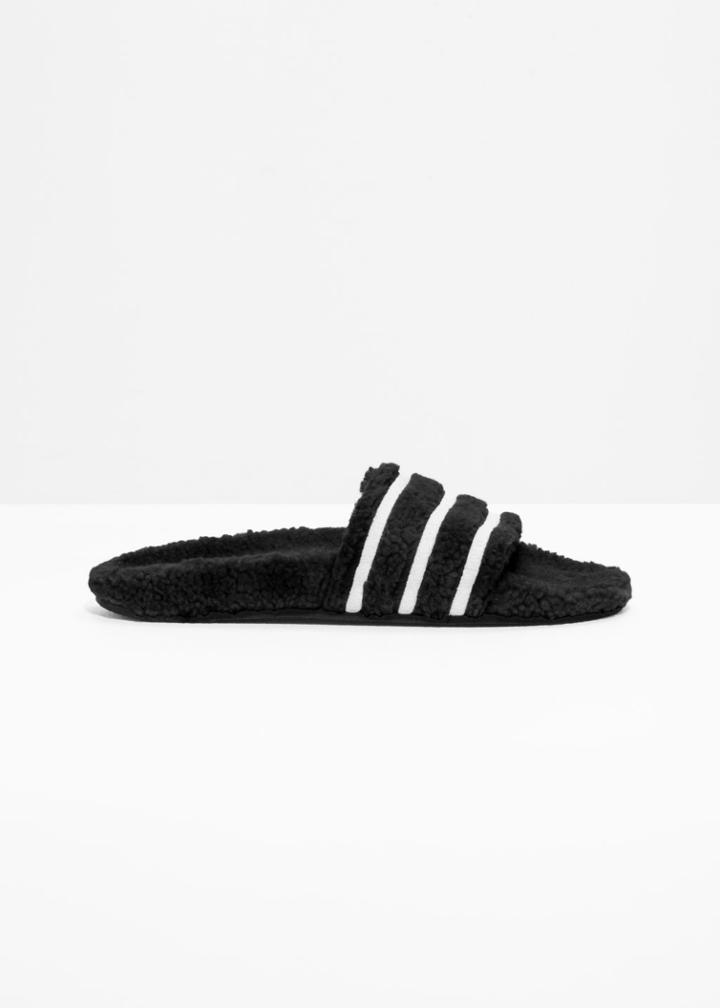 Other Stories Adidas Adilette Slides - Black