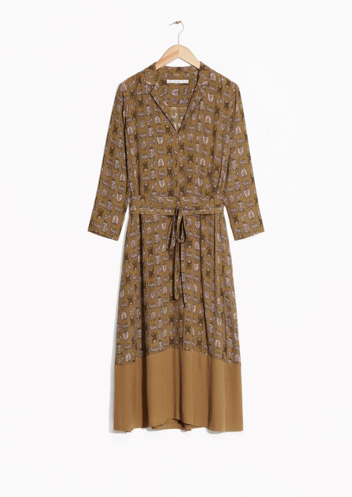 Other Stories Tigress Print Dress