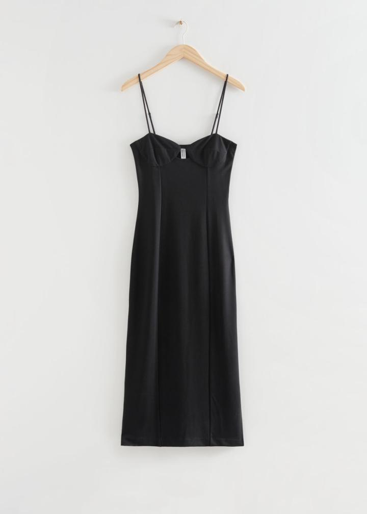 Other Stories Cut Out Bodycon Dress - Black