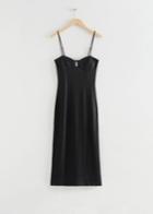Other Stories Cut Out Bodycon Dress - Black