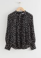Other Stories Twist Front Blouse - Black